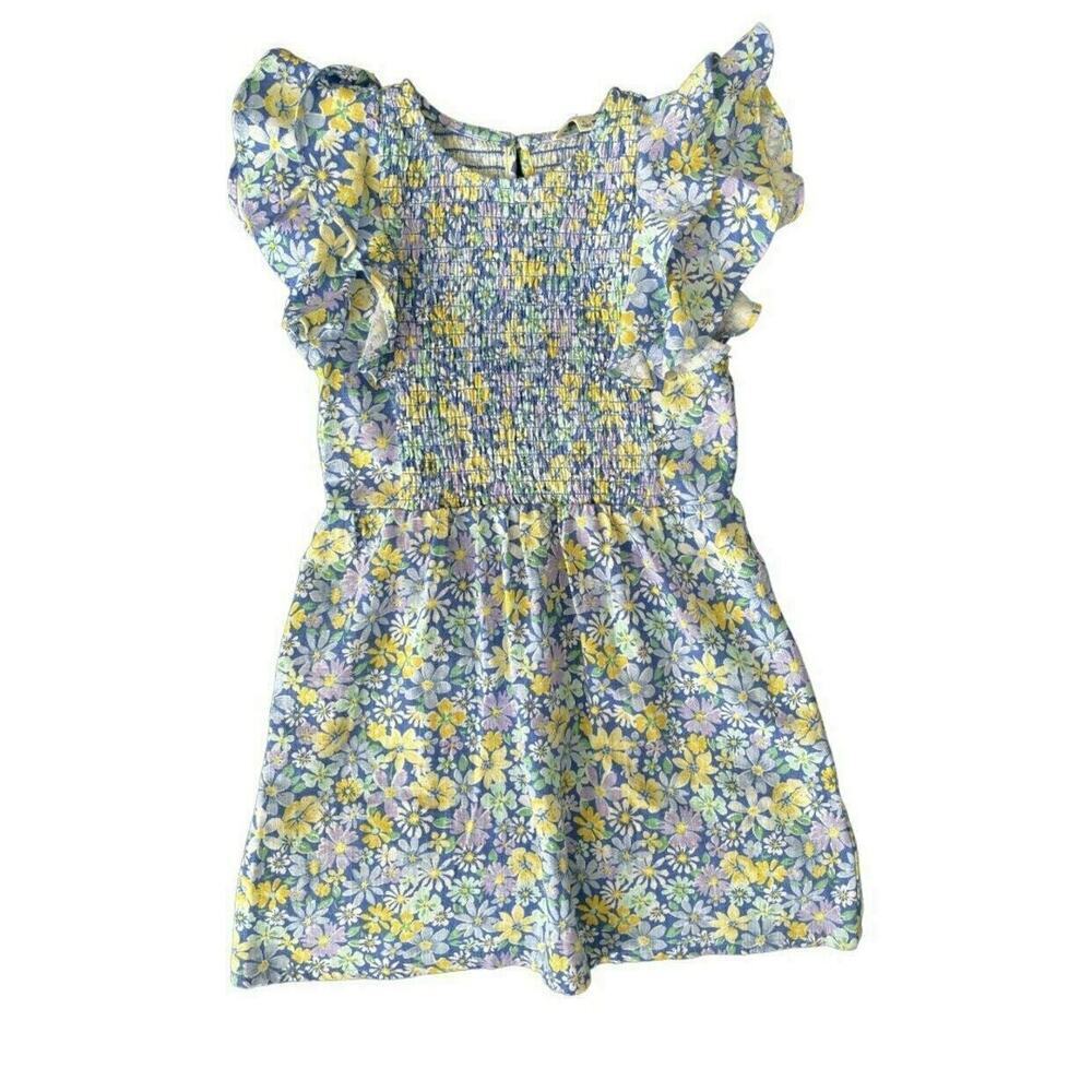 Copper Key Floral Linen Dress Size 6